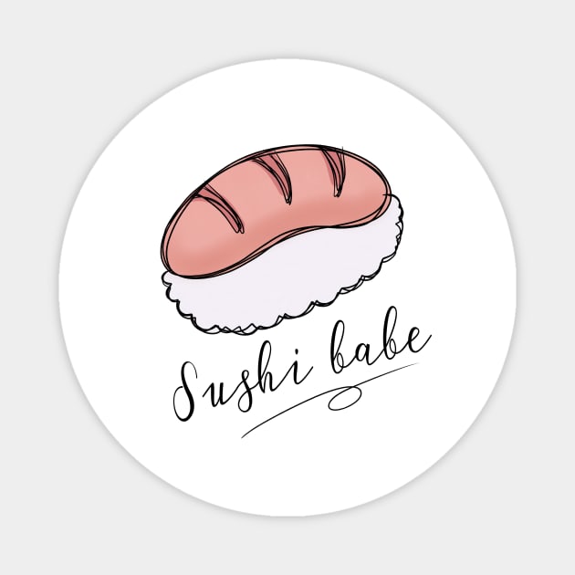 Sushi Babe / Yummy Sushi Magnet by nathalieaynie